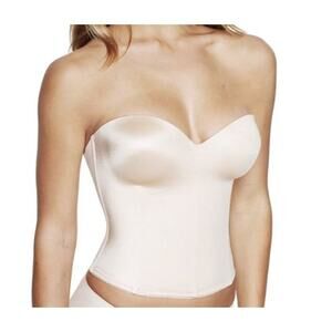 Dominique 8541 Ariel Hidden Underwire Longline Bra Size 36A Bridal *read $88